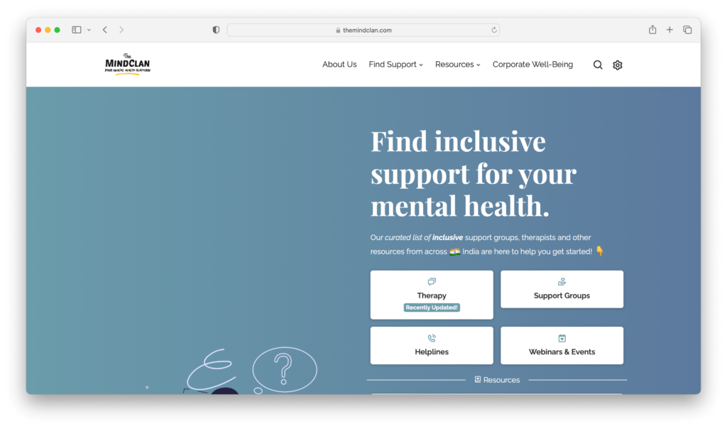 TheMindClan - Mental Health Support Groups in India